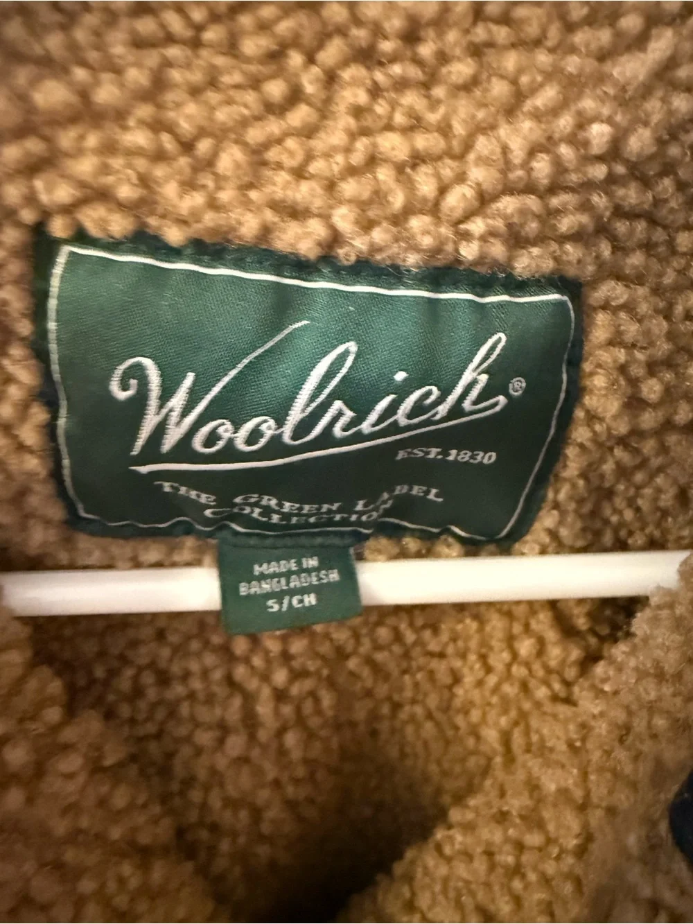 NWT Woolrich Black Denim Jacket with Sherpa Lining - Blue women’s size small